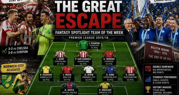 FPL Gameweek 37 2016 - FSP