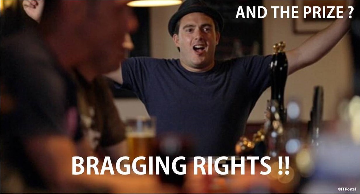 Bragging Rights fantasy football meme